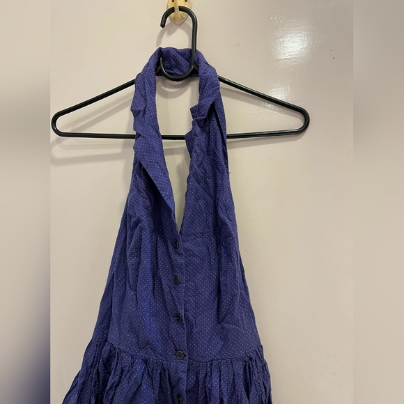 Blue backless dress - Picture 7 of 8